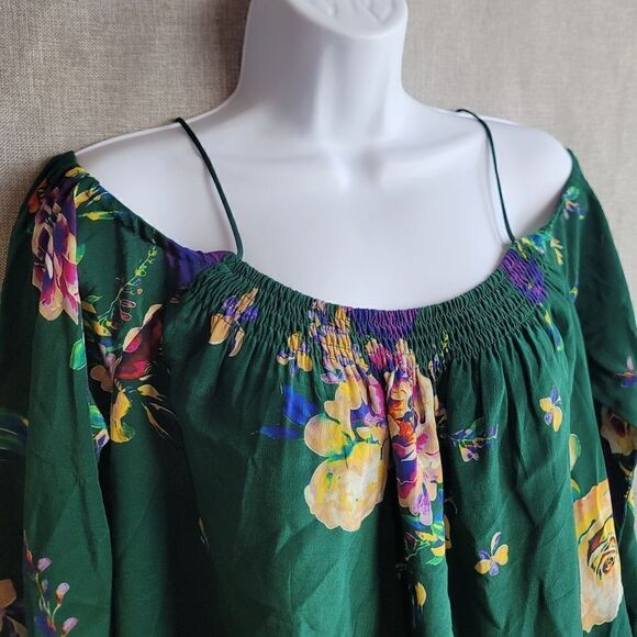 MAEVE Silk Cold Shoulder Top - Picture 2 of 10